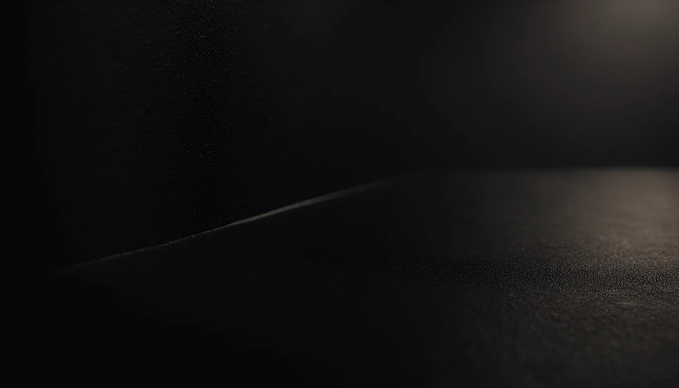a detailed macro shot of the texture of an empty black wall, focusing on the fine grain and subtle imperfections that give it character and depth