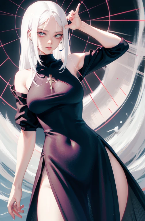 anime girl with white hair and black clothes posing naked, extremely detailed artgerm, detailed digital anime art, artgerm on artstation pixiv, guweiz on pixiv artstation, guweiz on artstation pixiv, fanart best artstation, :: rossdraws, trending on artstation pixiv, rossdraws 2. 5