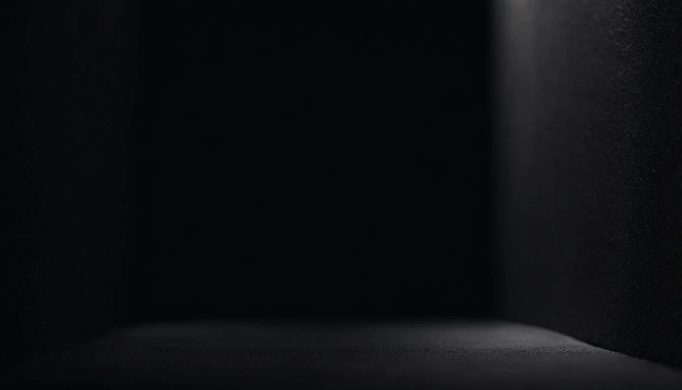 a detailed macro shot of the texture of an empty black wall, focusing on the fine grain and subtle imperfections that give it character and depth