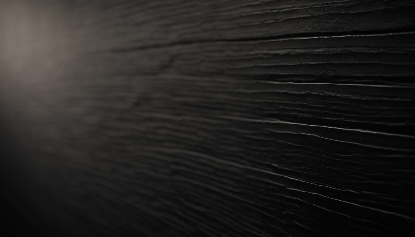 a detailed macro shot of the texture of an empty black wall, focusing on the fine grain and subtle imperfections that give it character and depth
