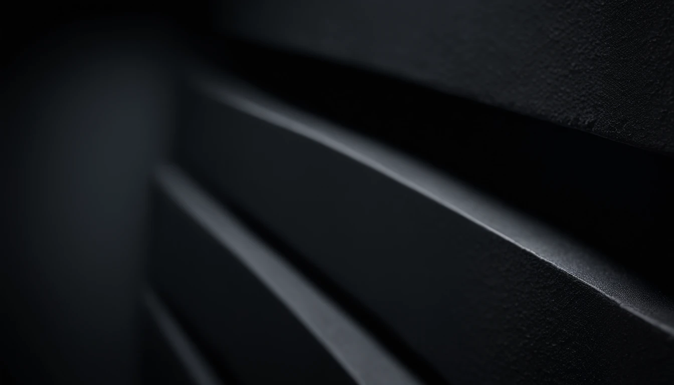 a detailed macro shot of the texture of an empty black wall, focusing on the fine grain and subtle imperfections that give it character and depth