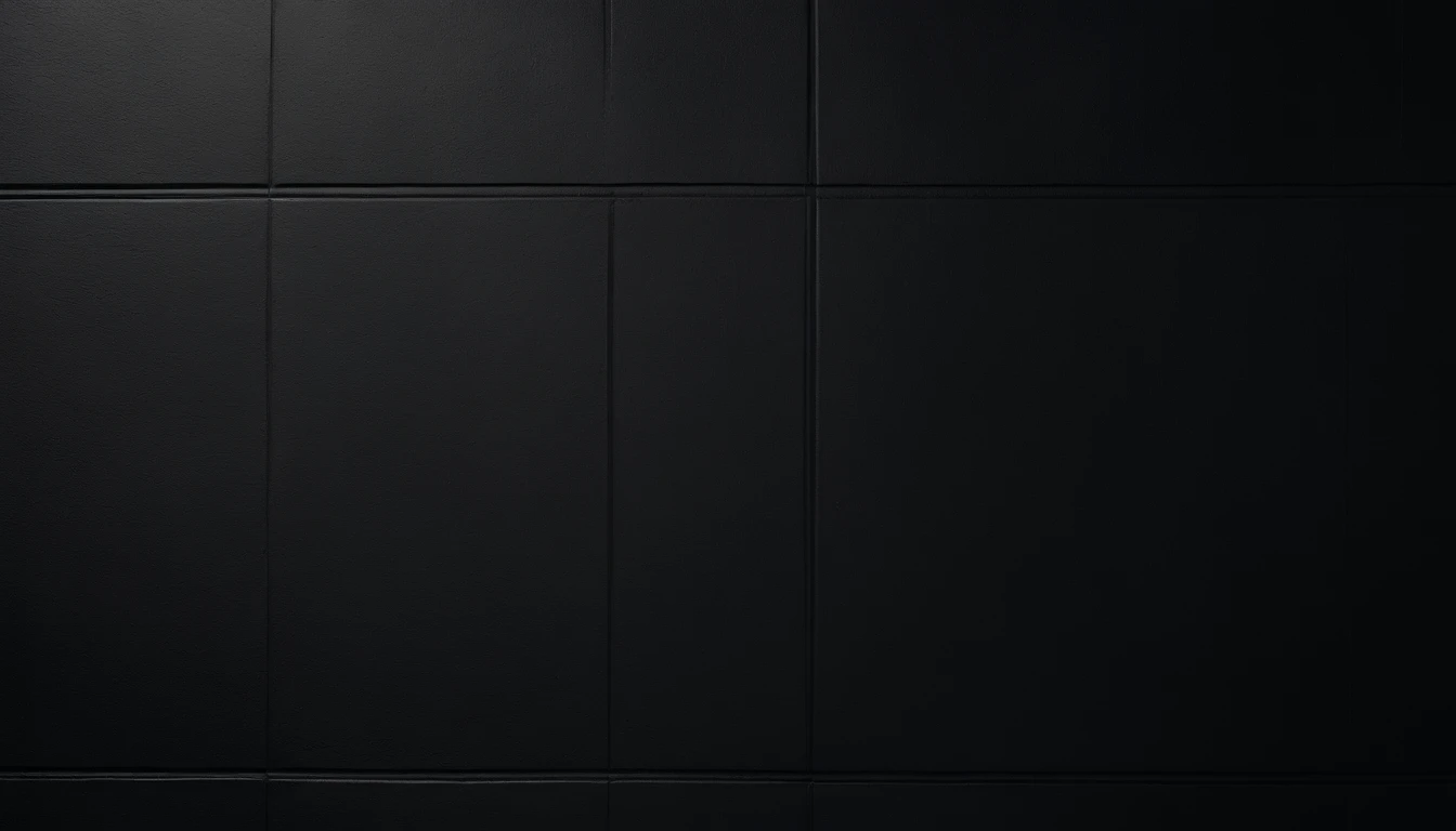 a detailed macro shot of the texture of an empty black wall, focusing on the fine grain and subtle imperfections that give it character and depth