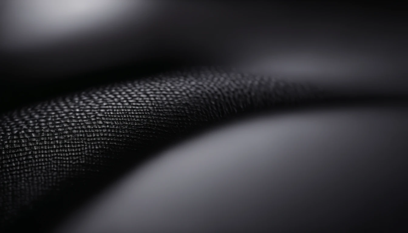 a detailed macro shot of the texture of an empty black wall, focusing on the fine grain and subtle imperfections that give it character and depth
