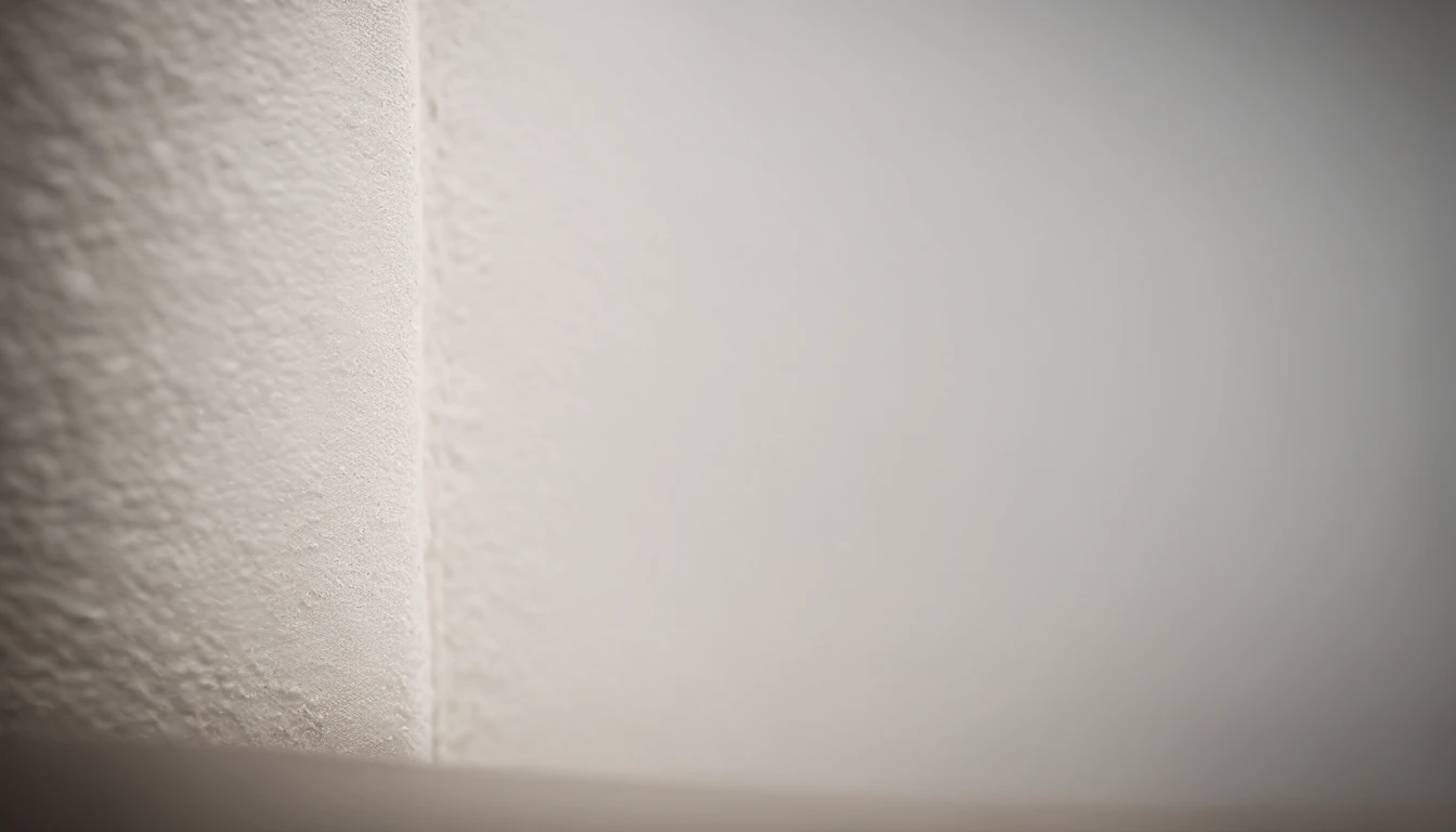 a detailed macro shot of the texture of an empty white wall, focusing on the fine grain and subtle imperfections that give it character and depth