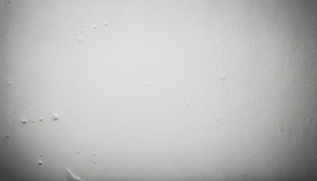 a detailed macro shot of the texture of an empty white wall, focusing on the fine grain and subtle imperfections that give it character and depth