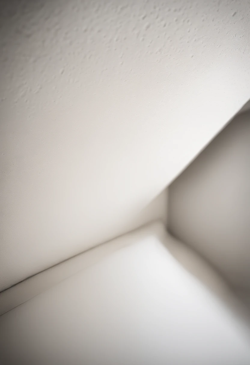 a detailed macro shot of the texture of an empty white wall, focusing on the fine grain and subtle imperfections that give it character and depth