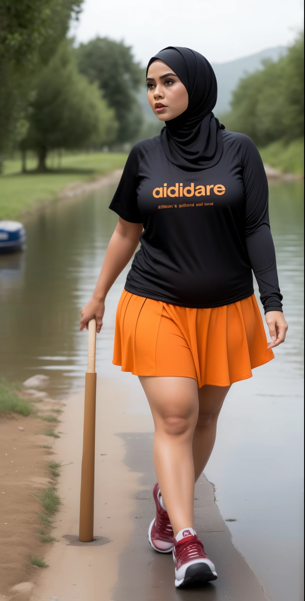 ((HIJAB MALAY GIRL)), ((BBW)), SHORTS, HUGE WIDE BUTT, WIDE BUTT, 63 YEAR OLD METURE women's, METURE women's, (ORANGE LIPS), (ADIDAS SNEAKERS), (TIGH SKIRT), walking in style on a Village river, (ANGRY FACE EXPRESSION), TRANSPARENT, STAYING, THICK FOG. FOGGING, (ANGRY FACE EXPRESSION), MINI SKIRT, GANGSTER, (BLEEDING), (RIFLE M16), (GRAB BASEBALL BAT).