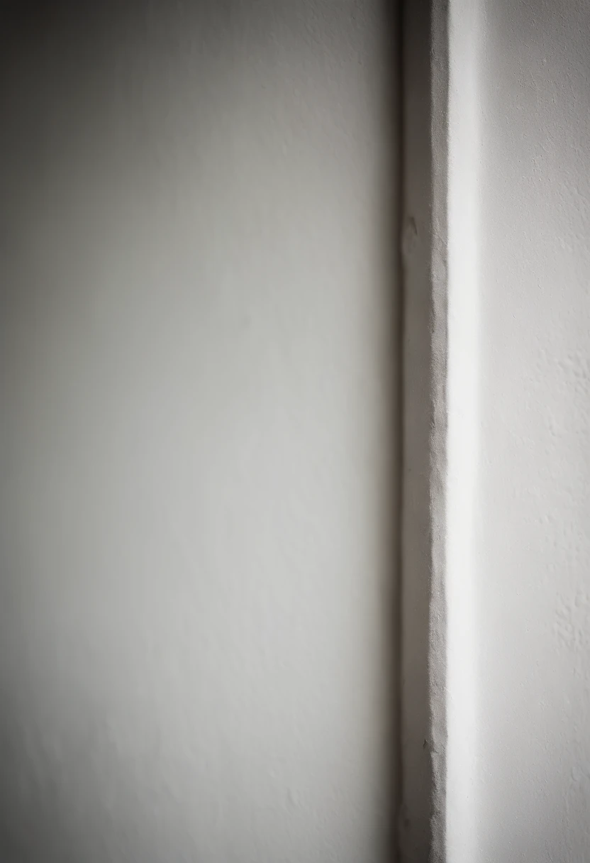 a detailed macro shot of the texture of an empty white wall, focusing on the fine grain and subtle imperfections that give it character and depth