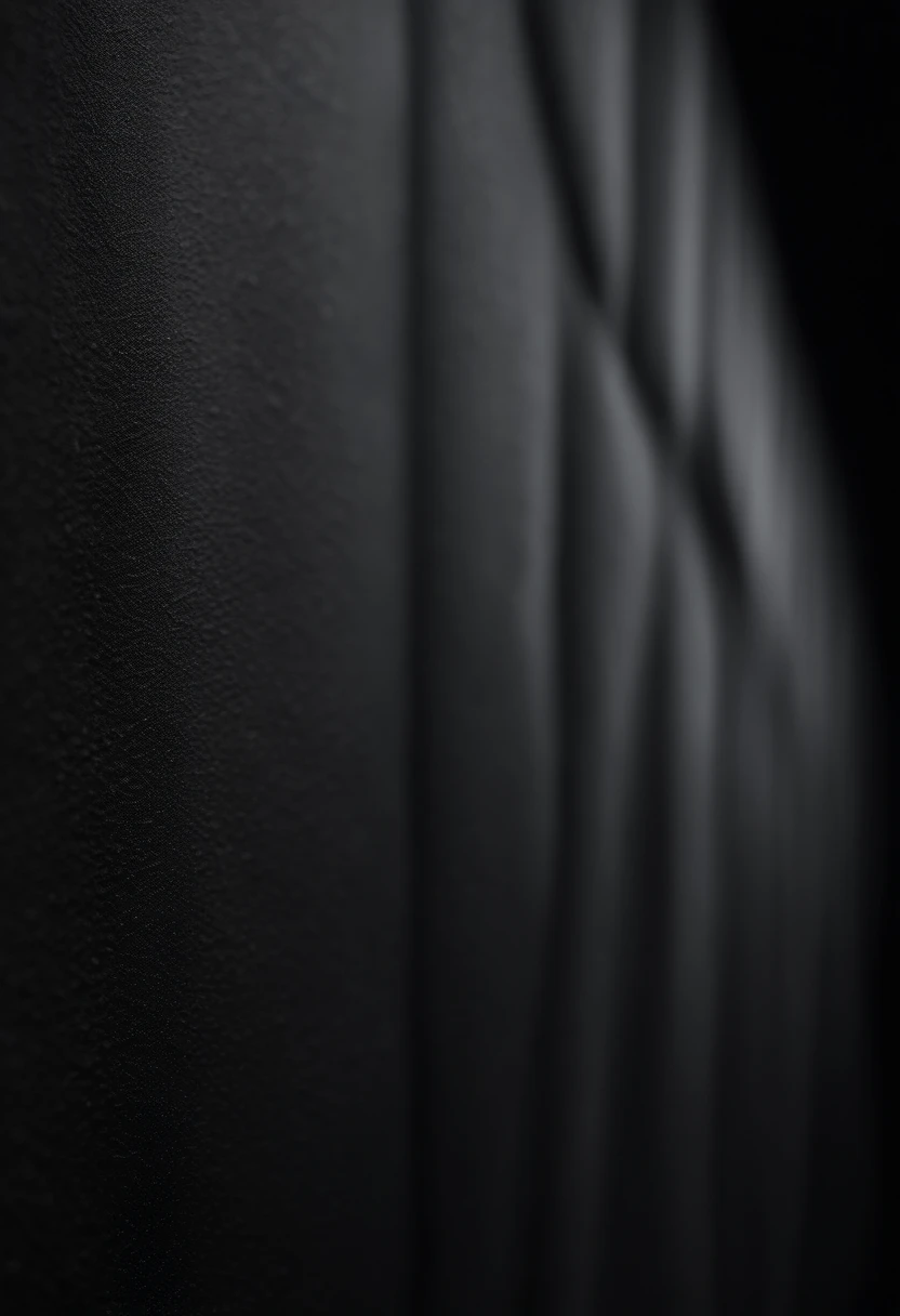 a detailed macro shot of the texture of an empty black wall, focusing on the fine grain and subtle imperfections that give it character and depth