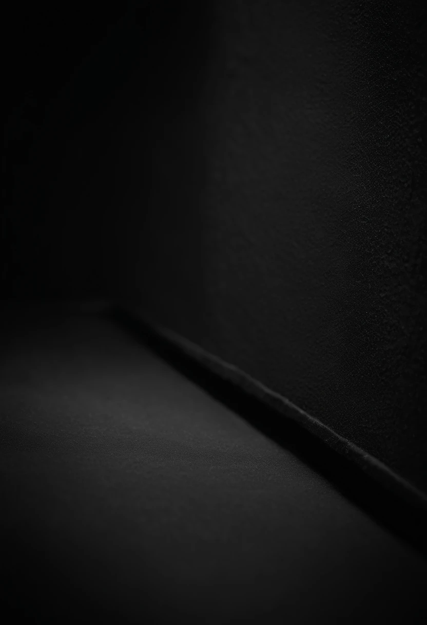 a detailed macro shot of the texture of an empty black wall, focusing on the fine grain and subtle imperfections that give it character and depth