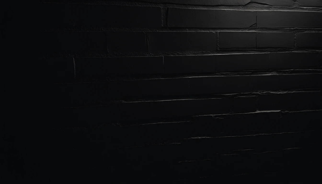 a detailed macro shot of the texture of an empty black wall, focusing on the fine grain and subtle imperfections that give it character and depth