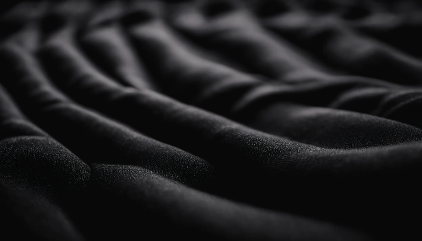 a detailed macro shot of the texture of an empty black wall, focusing on the fine grain and subtle imperfections that give it character and depth
