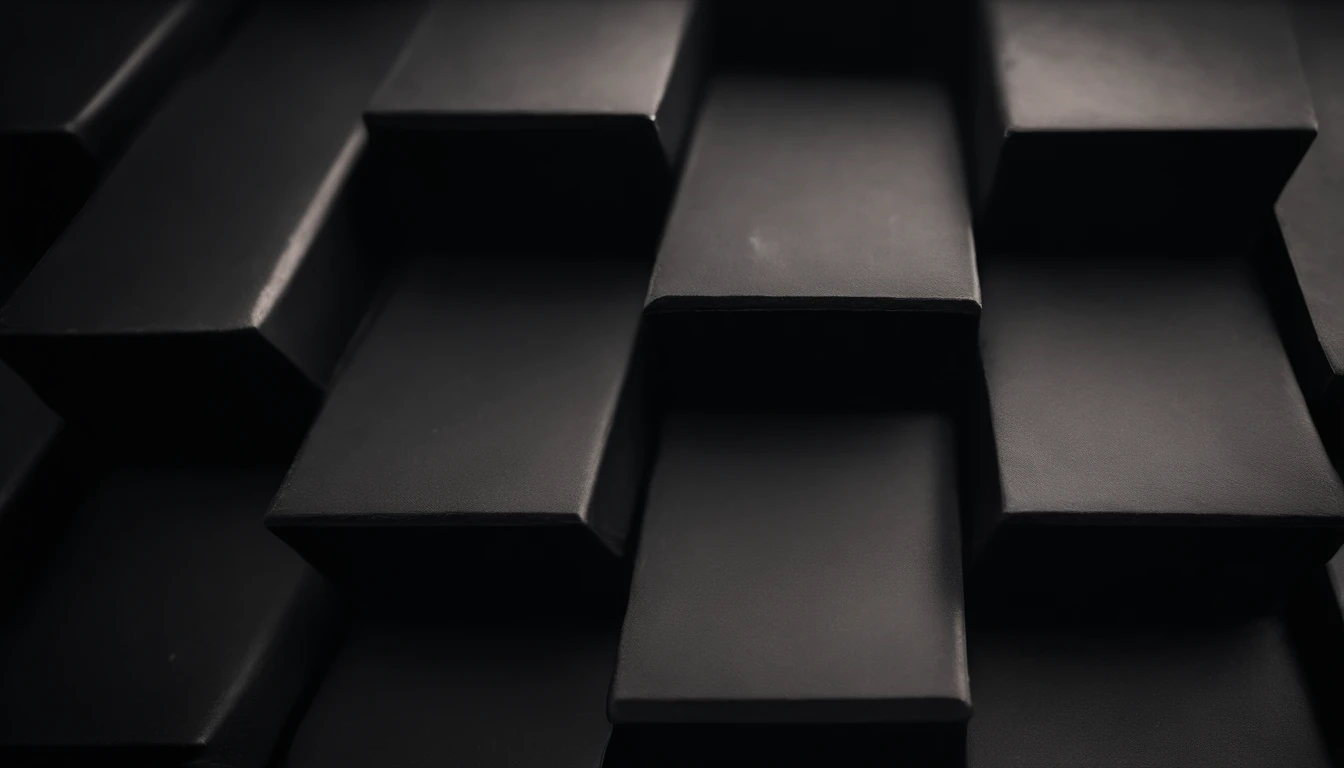 a detailed macro shot of the texture of an empty black wall, focusing on the fine grain and subtle imperfections that give it character and depth