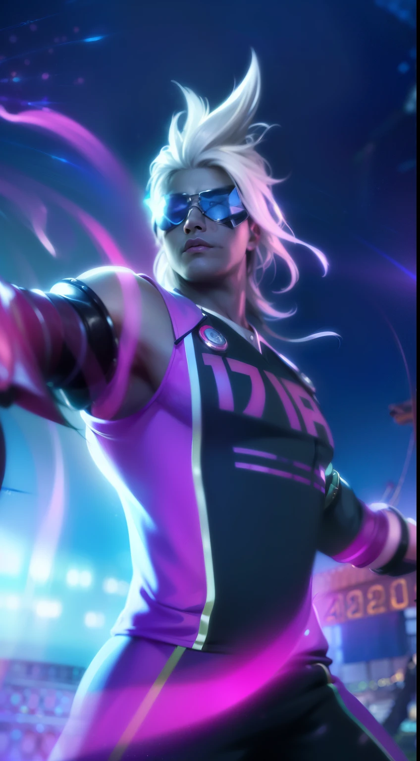 masculine male, masterpiece, ((perfect eyeest quality, (semirealism:1.9), beautiful lighting, (extremely detailed CG unity 4k fhd wallpaper), High Detail, Sharp focus, dramatic outdoors, 1 boy ,19 years old, white hair, no eyes.