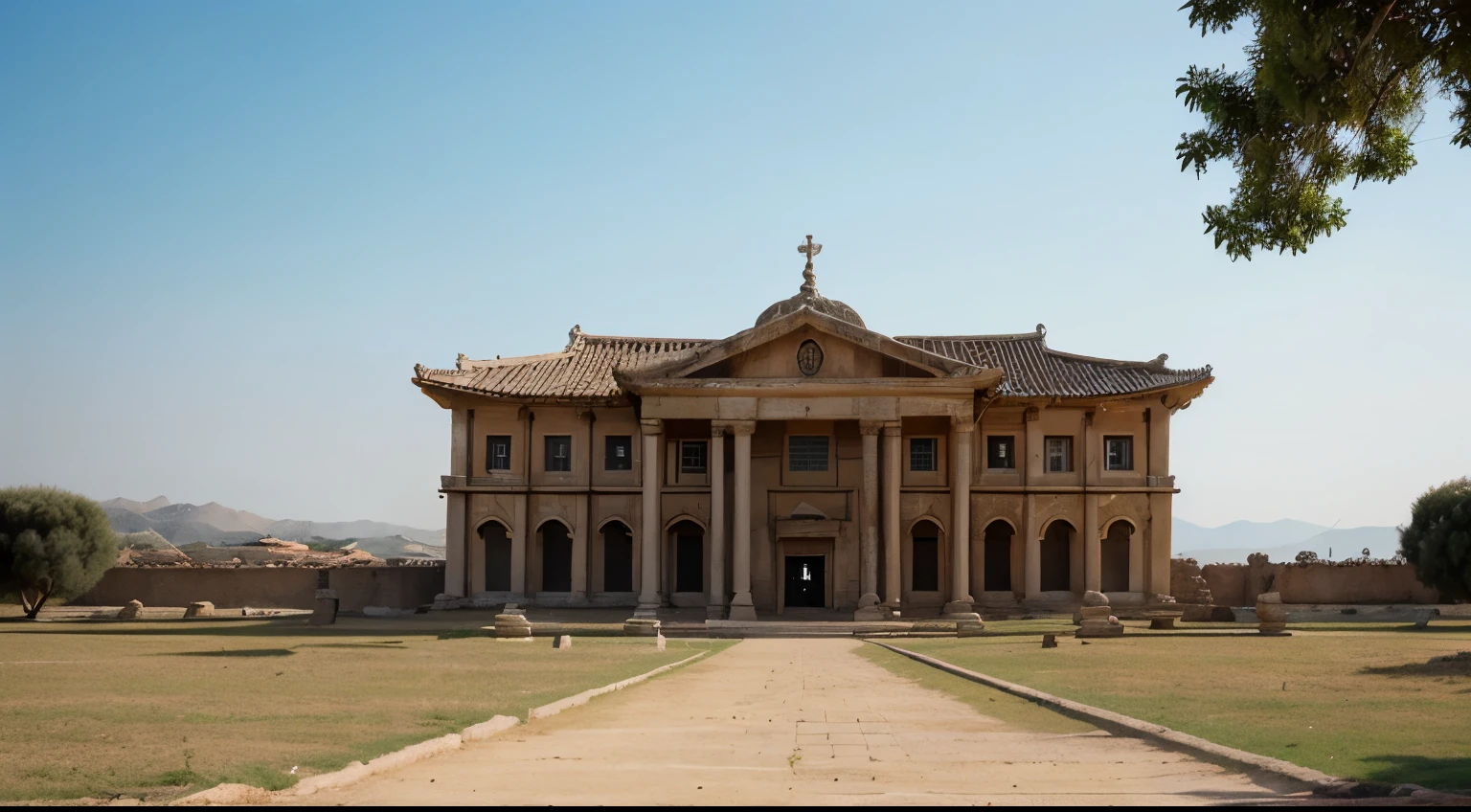 An ancient palace, com a janela aberta, Biblical time