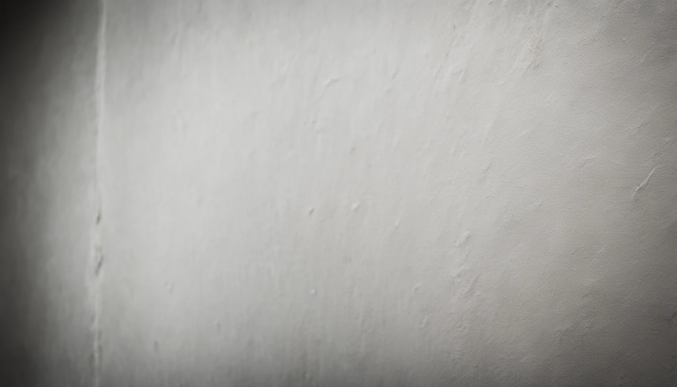 a detailed macro shot of the texture of an empty white wall, focusing on the fine grain and subtle imperfections that give it character and depth