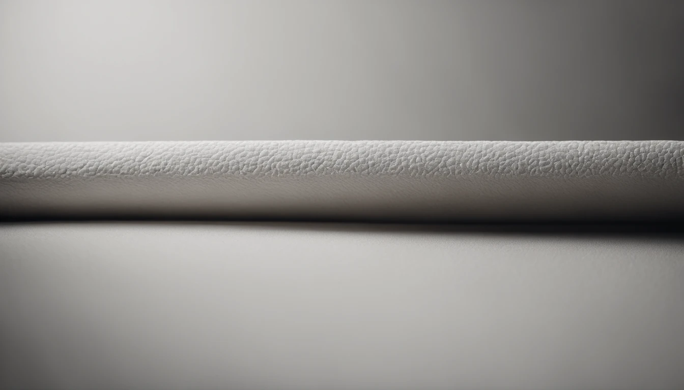 a detailed macro shot of the texture of an empty white wall, focusing on the fine grain and subtle imperfections that give it character and depth
