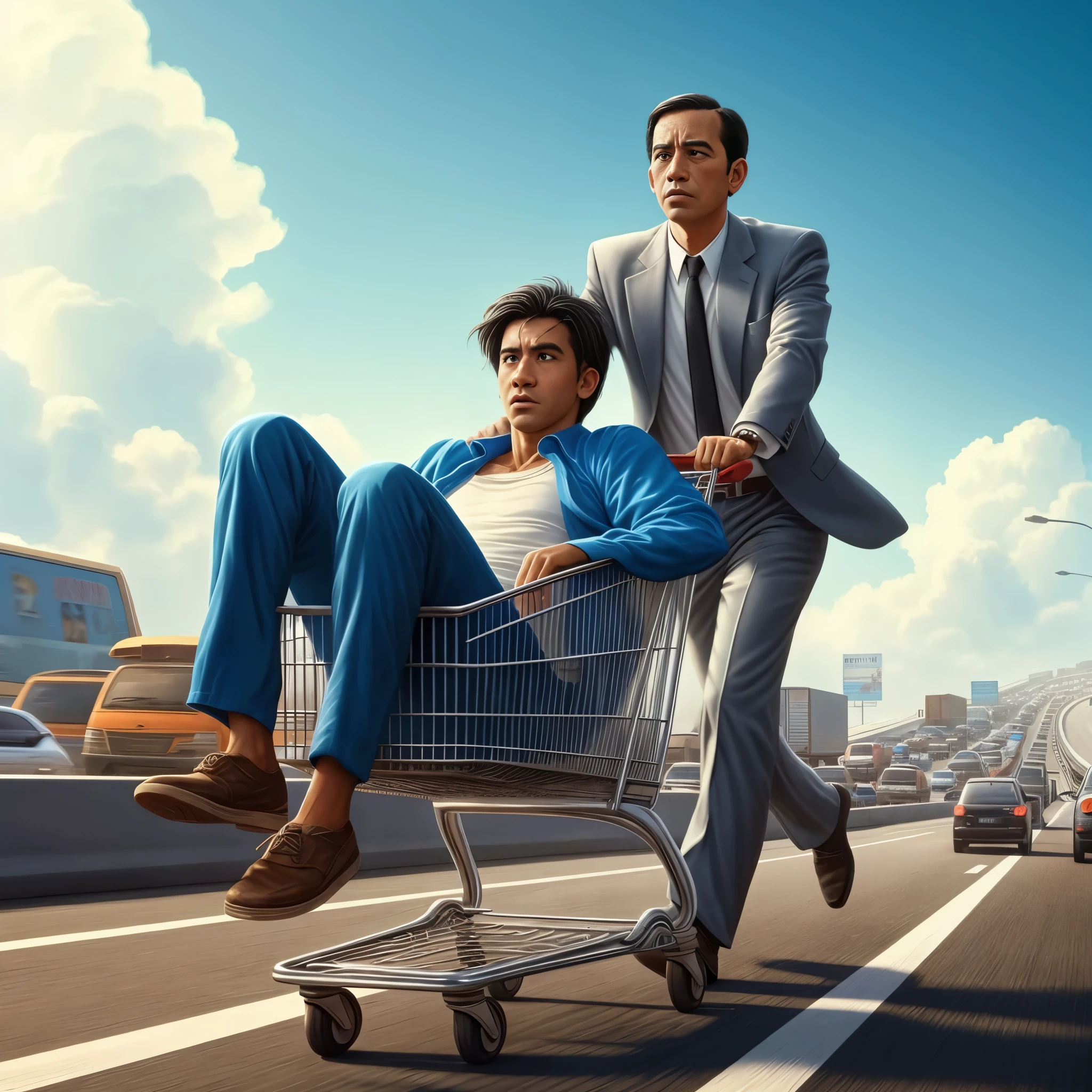 (best quality, movie poster style), caricature.