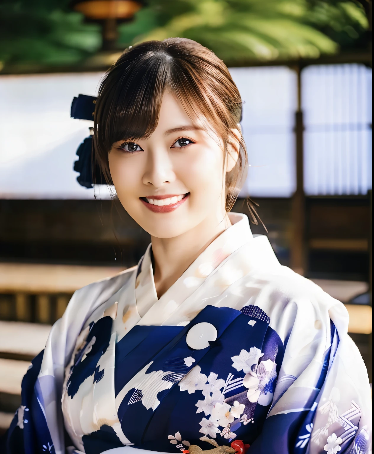 best quality, photorealistic, 8k, high res, 1girl, woman, (skindentation), (professional lighting), (kimono:1.74), gorgeous, (1girl eyes looking at viewer:1.54), ((looking at viewer:1.6)), (looking at the camera), photorealistic, (bokeh), (dynamic pose:1.2), masterpiece, intricate, realistic, sharp focus, award-winning photograph,smile