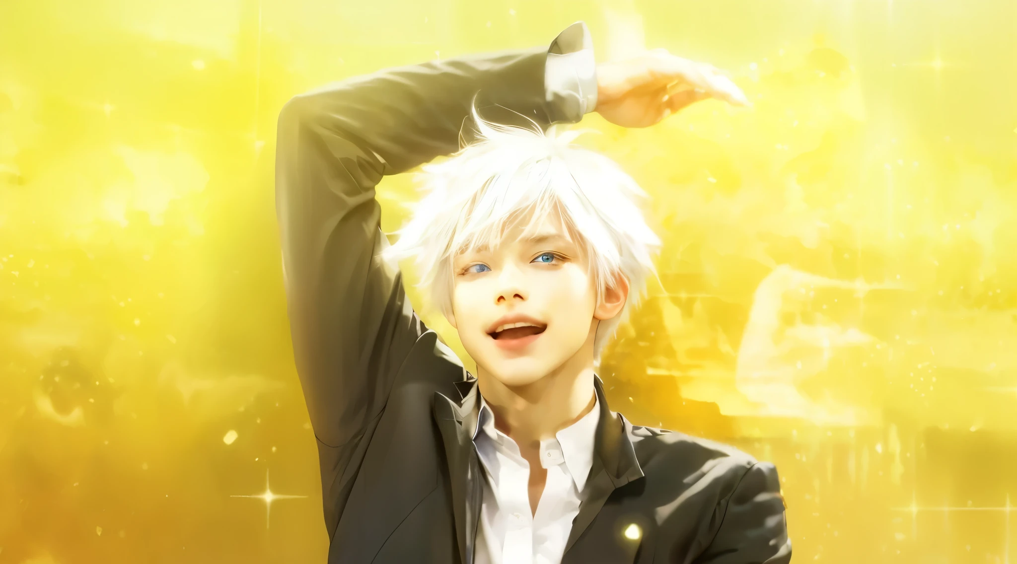 Very light blue、Sky blue eyes、Clear eyes、Detailed eyes:1.2