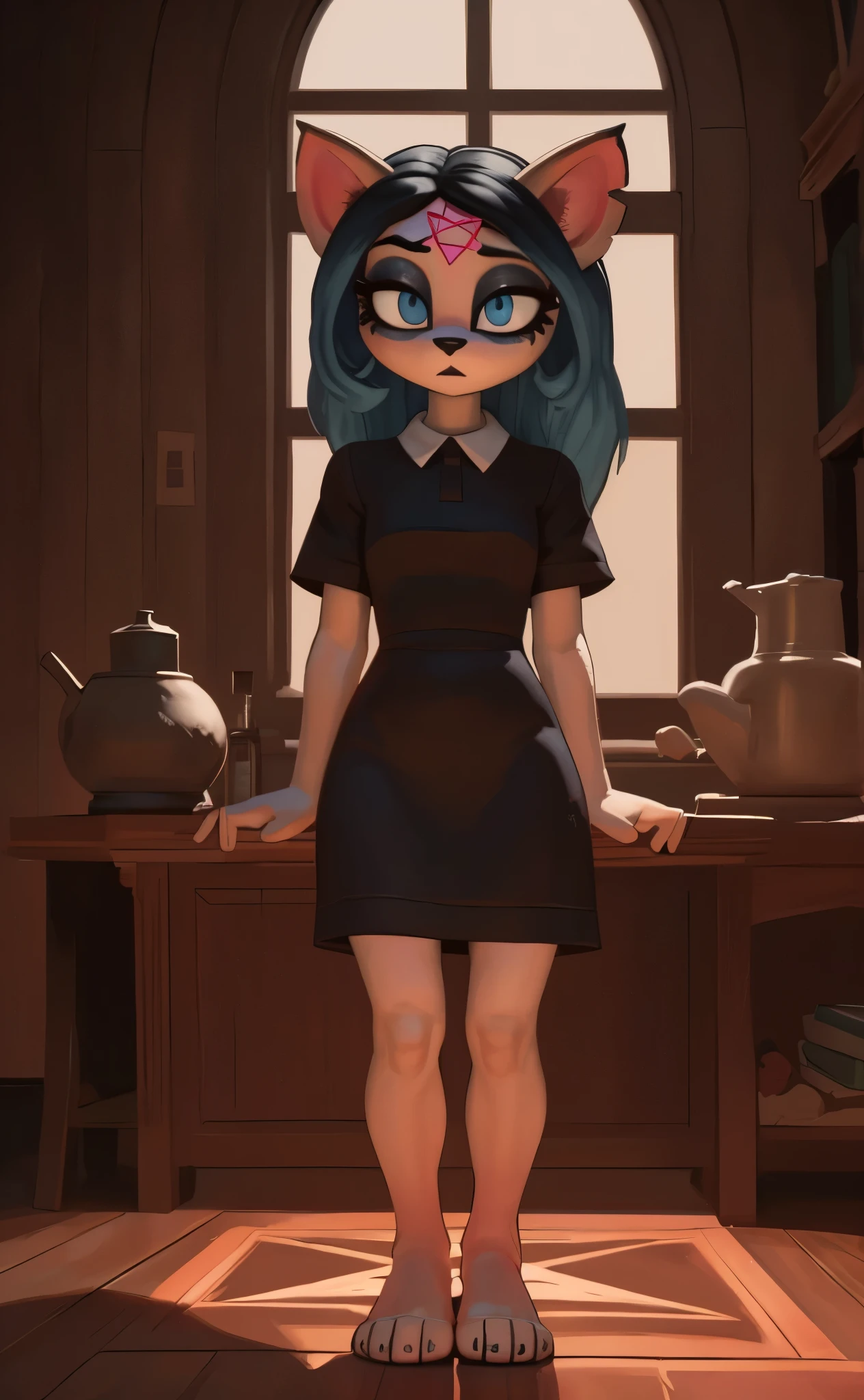 (Masterpieces, high quality,)1girl, solo,full body,mavis, black dress
<lora:unpants.v1.0:1> <lora:Ass-CameltoeV1.2:1> <lora:hoteltransylvania_mavisdracula:1>