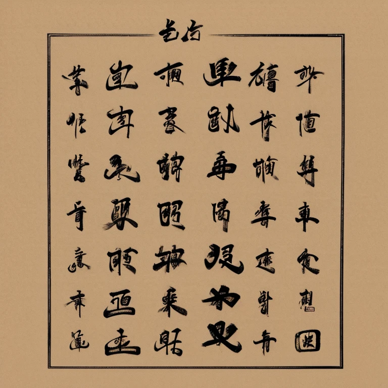 A Chinese style text