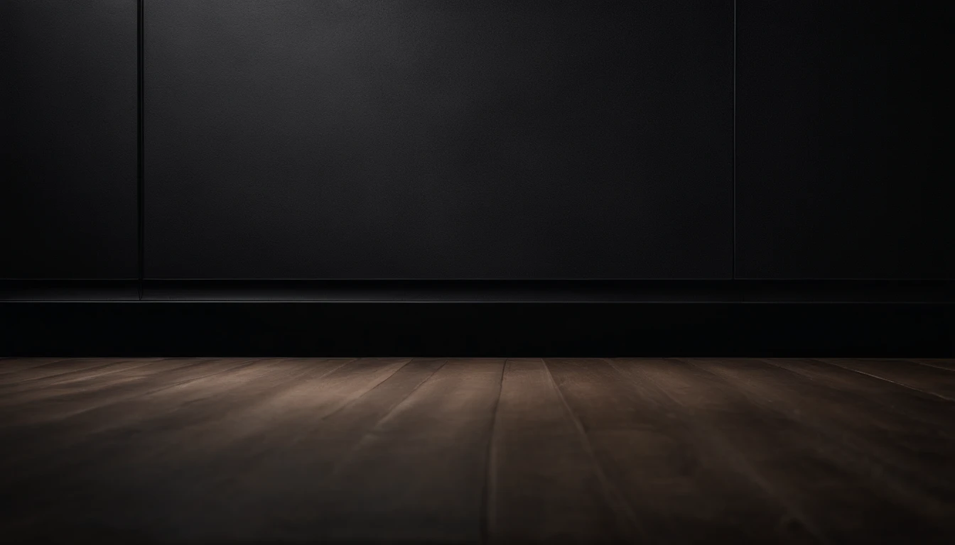 a detailed macro shot of the texture of an empty black wall, focusing on the fine grain and subtle imperfections that give it character and depth