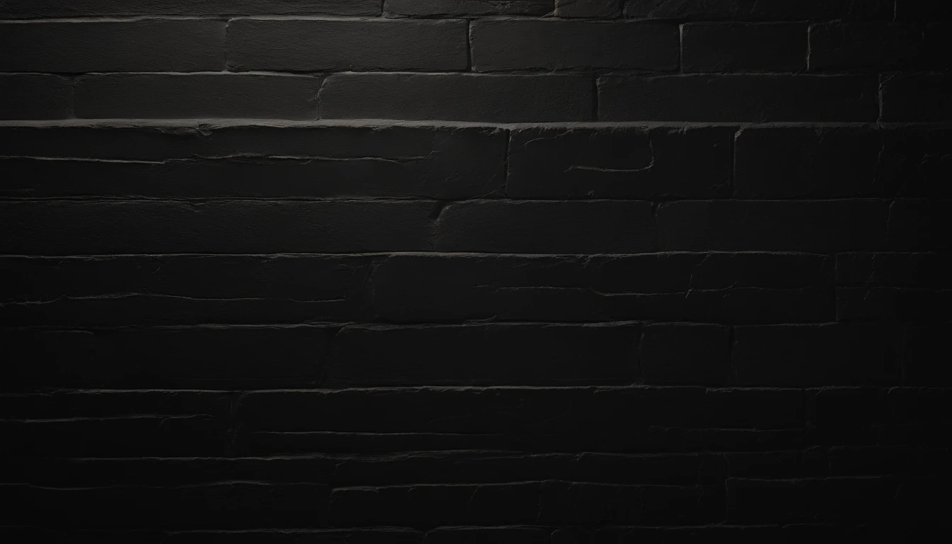 a detailed macro shot of the texture of an empty black wall, focusing on the fine grain and subtle imperfections that give it character and depth