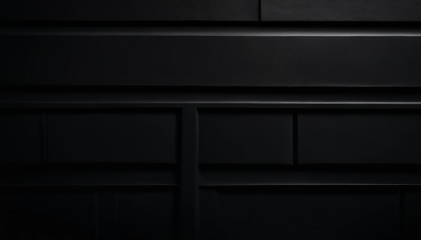 a detailed macro shot of the texture of an empty black wall, focusing on the fine grain and subtle imperfections that give it character and depth