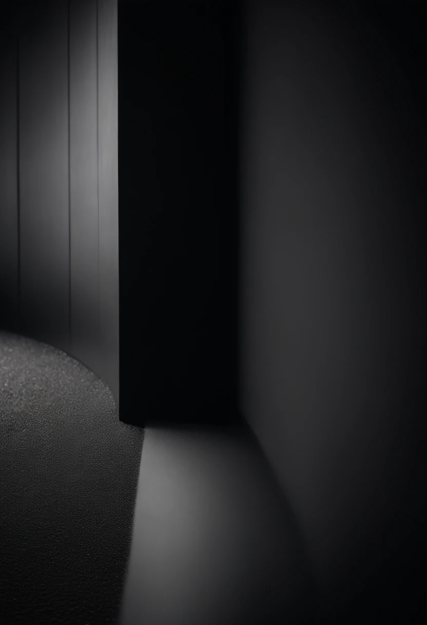 a detailed macro shot of the texture of an empty black wall, focusing on the fine grain and subtle imperfections that give it character and depth