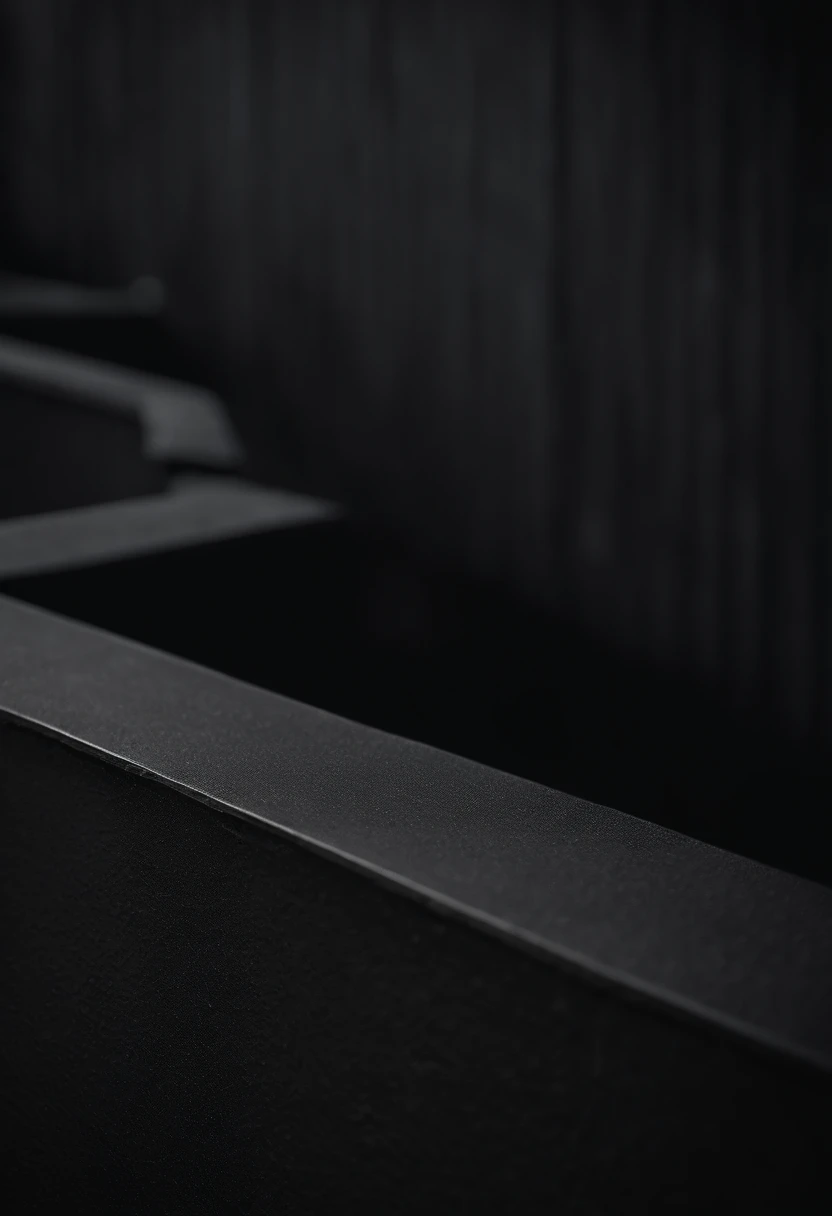 a detailed macro shot of the texture of an empty black wall, focusing on the fine grain and subtle imperfections that give it character and depth