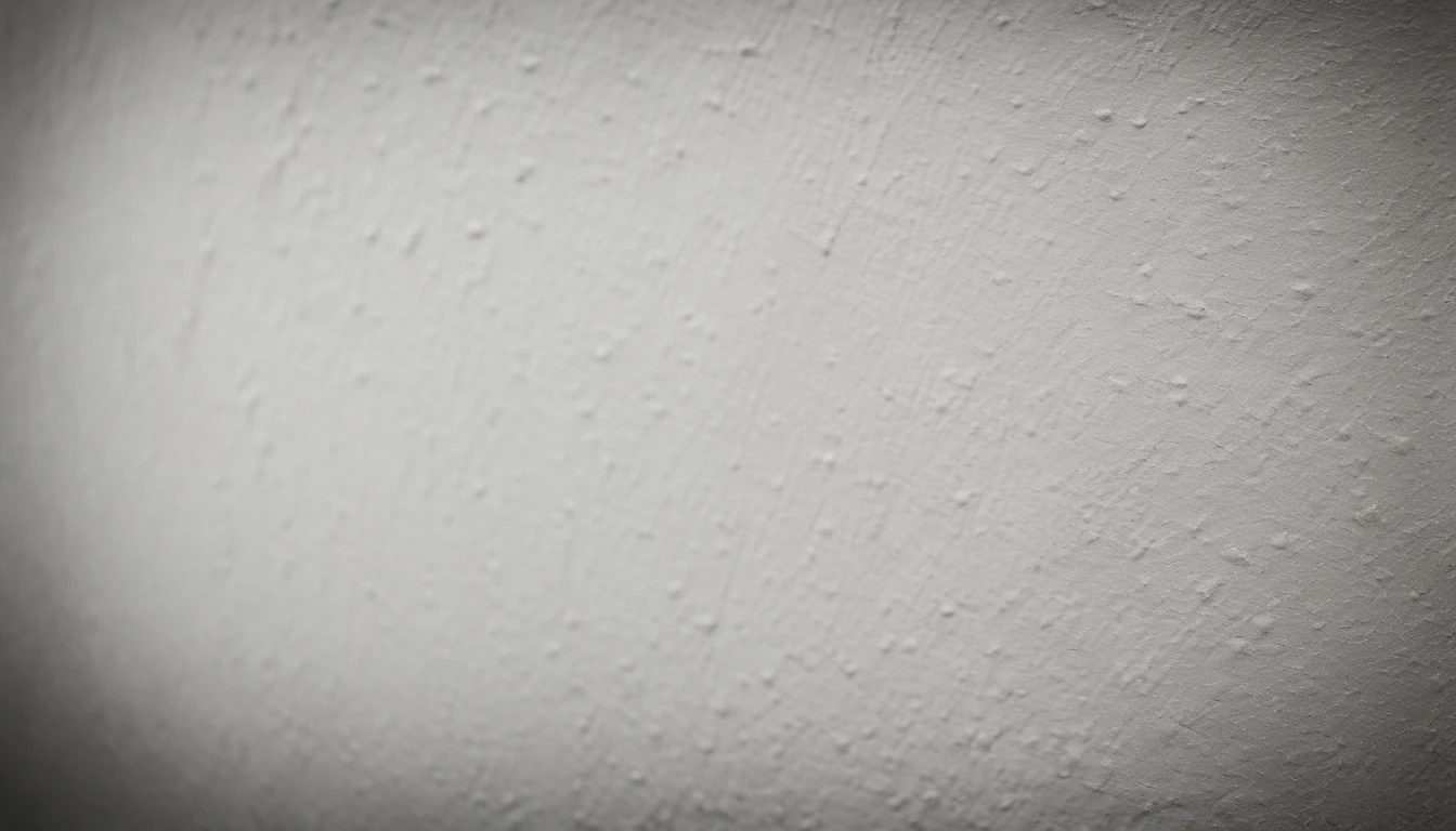 a detailed macro shot of the texture of an empty white wall, focusing on the fine grain and subtle imperfections that give it character and depth