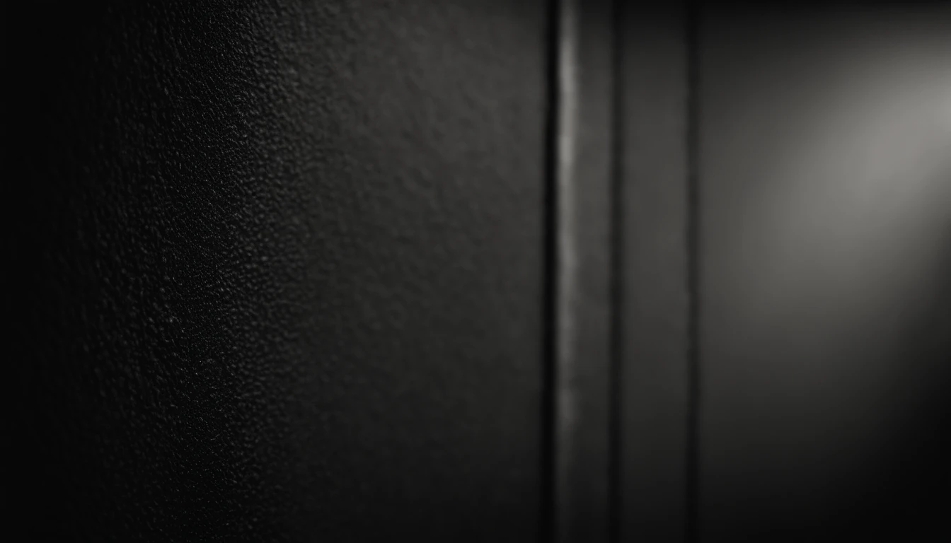 a detailed macro shot of the texture of an empty black wall, focusing on the fine grain and subtle imperfections that give it character and depth