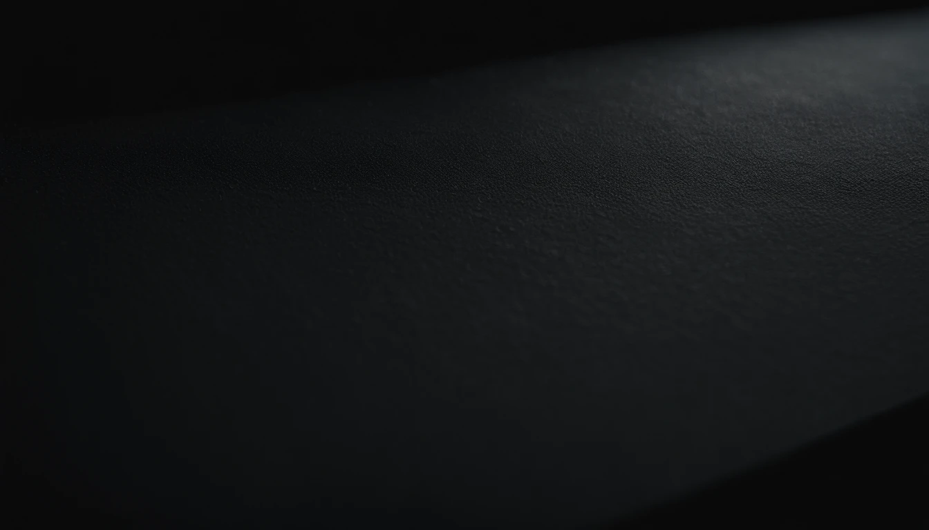 a detailed macro shot of the texture of an empty black wall, focusing on the fine grain and subtle imperfections that give it character and depth
