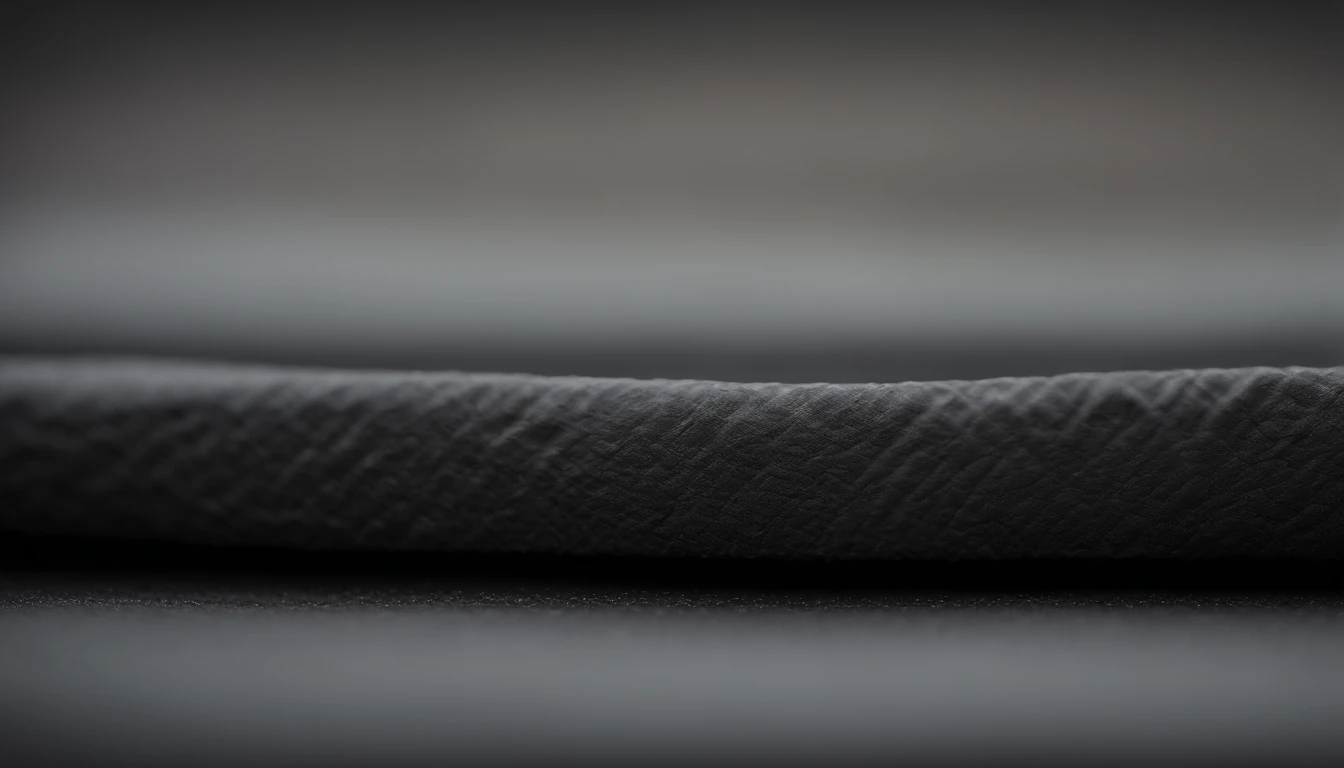 a detailed macro shot of the texture of an empty black wall, focusing on the fine grain and subtle imperfections that give it character and depth