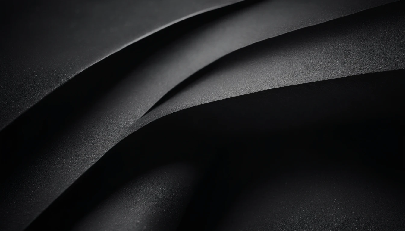 a detailed macro shot of the texture of an empty black wall, focusing on the fine grain and subtle imperfections that give it character and depth