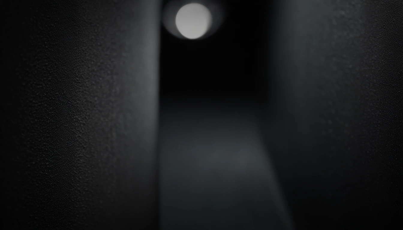 a detailed macro shot of the texture of an empty black wall, focusing on the fine grain and subtle imperfections that give it character and depth