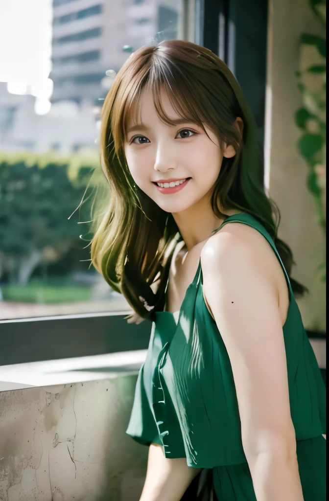 (8K, RAW Photos, Highest quality, masterpiece:1.3), (Realistic, photo-Realistic:1.4), (Highly detailed 8K wallpaper), Sharp focus, Written boundary depth, extreme close-up shot,
Japanese Idols,very cute,(Baby Face),sweater, Look at us and laugh, Upper Body, Highly detailed face and eyes,((Shiny skin:1.2)), Cinema Lighting, Soft Light, Blur the background, Bokeh,(office, Modern, stylish, Glass Wall, Open space:1.2)