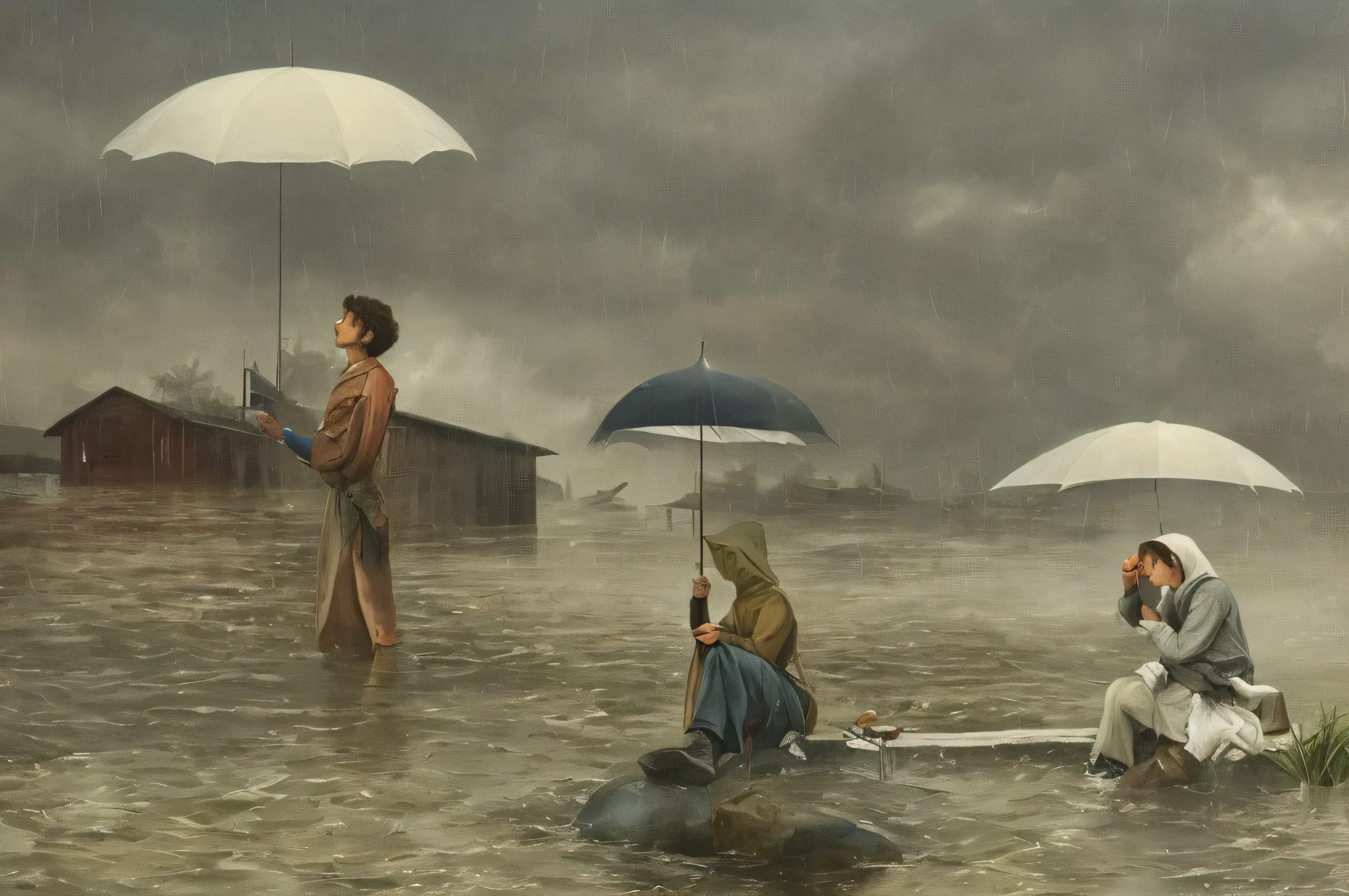 waiting for the rain to drown the world
