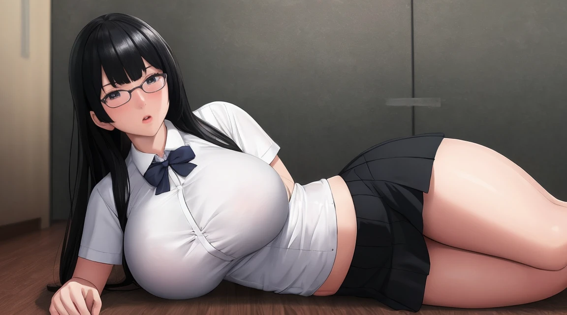 (Best quality:1.1), (Masterpiece:1.2), Highqualityshadow, Beautiful detailed, Beautiful face, Detailed eyes，Depth of field, A high resolution, Best shadow, Best illumination, 1girll, view the viewer there is a woman in a short skirt and, can see pantie, Short sleeve shirt, high sock, a hyperrealistic schoolgirl, hyperrealistic schoolgirl, realistic schoolgirl, photorealistic anime girl render, photorealistic full body, hyperrealistic full figure, photorealistic perfect body, casual pose, seductive anime girl, smooth anime cg art, Blunt bangs, random pose, random point of view, ssex、lascivious、sexual act、((A man inserts his into a woman's vagina))、((Women get scared))、Women suffer、(Woman is crying:1.2)、Woman is blushing、Woman panting、Women are cumming because they feel good、The man has a serious face anime girl perfect body in a very short skirt and a bow tie posing, a hyperrealistic schoolgirl, realistic schoolgirl, hyperrealistic schoolgirl, full body portrait of a short!, anime full body illustration, wearing short skirt, wearing a short skirt, render of a cute 3d anime girl, full body illustration, huge breast, super short skirt, shy girls, wearing glasses, pony tail long hair, black hair, pantie, mini skirt, short skirt, very short skirt, open breast, Split buttons, thicc, sexy pose masterpiece,best quality,best illustration,hyper detailed,1 girl,solo,,glamorous,blushing, gigantic breasts,large,((gigantic_breasts))),（Re-emulsification）