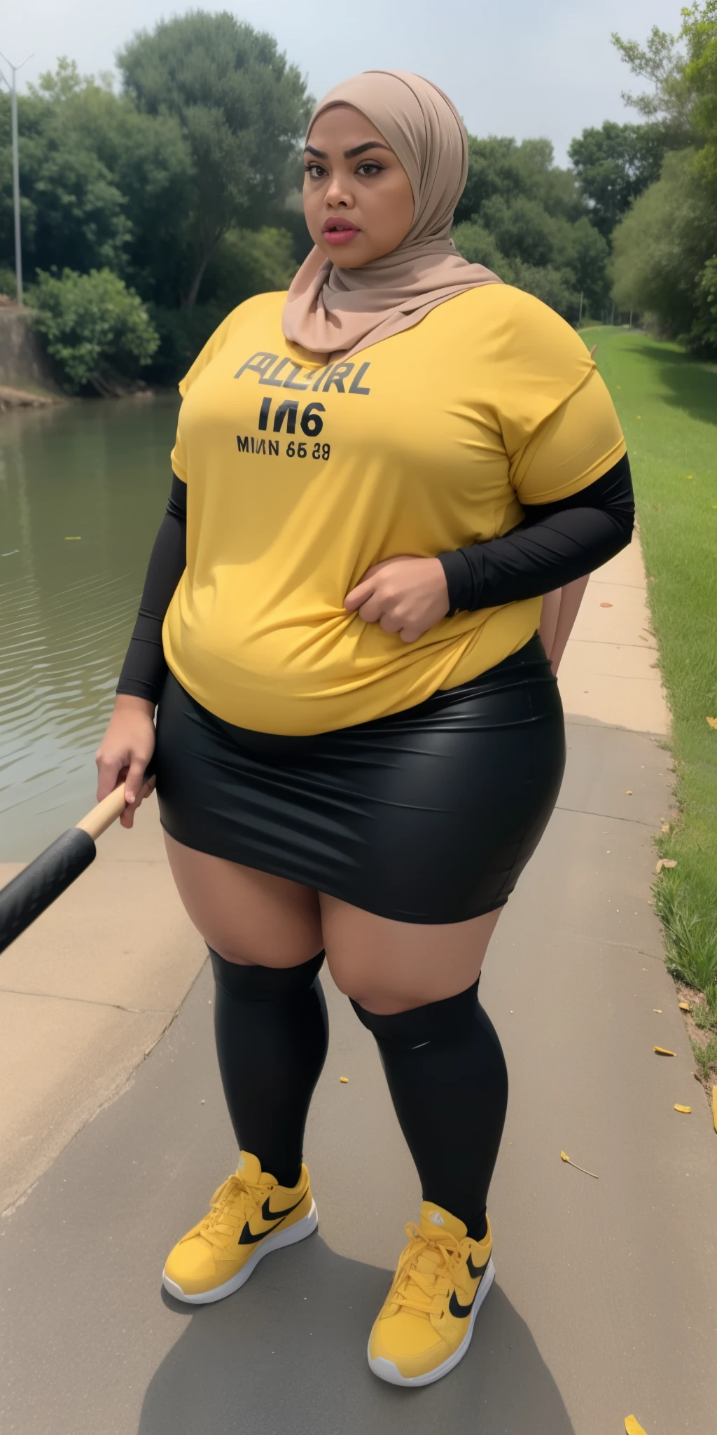 ((HIJAB MALAY GIRL)), ((BBW)), SHORTS, HUGE WIDE BUTT, WIDE BUTT, 63 YEAR OLD METURE women's, METURE women's, (YELLOW LIPS), (CONVERS SNEAKERS), (TIGH SKIRT), walking in style on a Village river, (ANGRY FACE EXPRESSION), TRANSPARENT, STAYING, THICK FOG. FOGGING, (ANGRY FACE EXPRESSION), MINI SKIRT, GANGSTER, (BLEEDING), (RIFLE M16), (GRAB BASEBALL BAT).