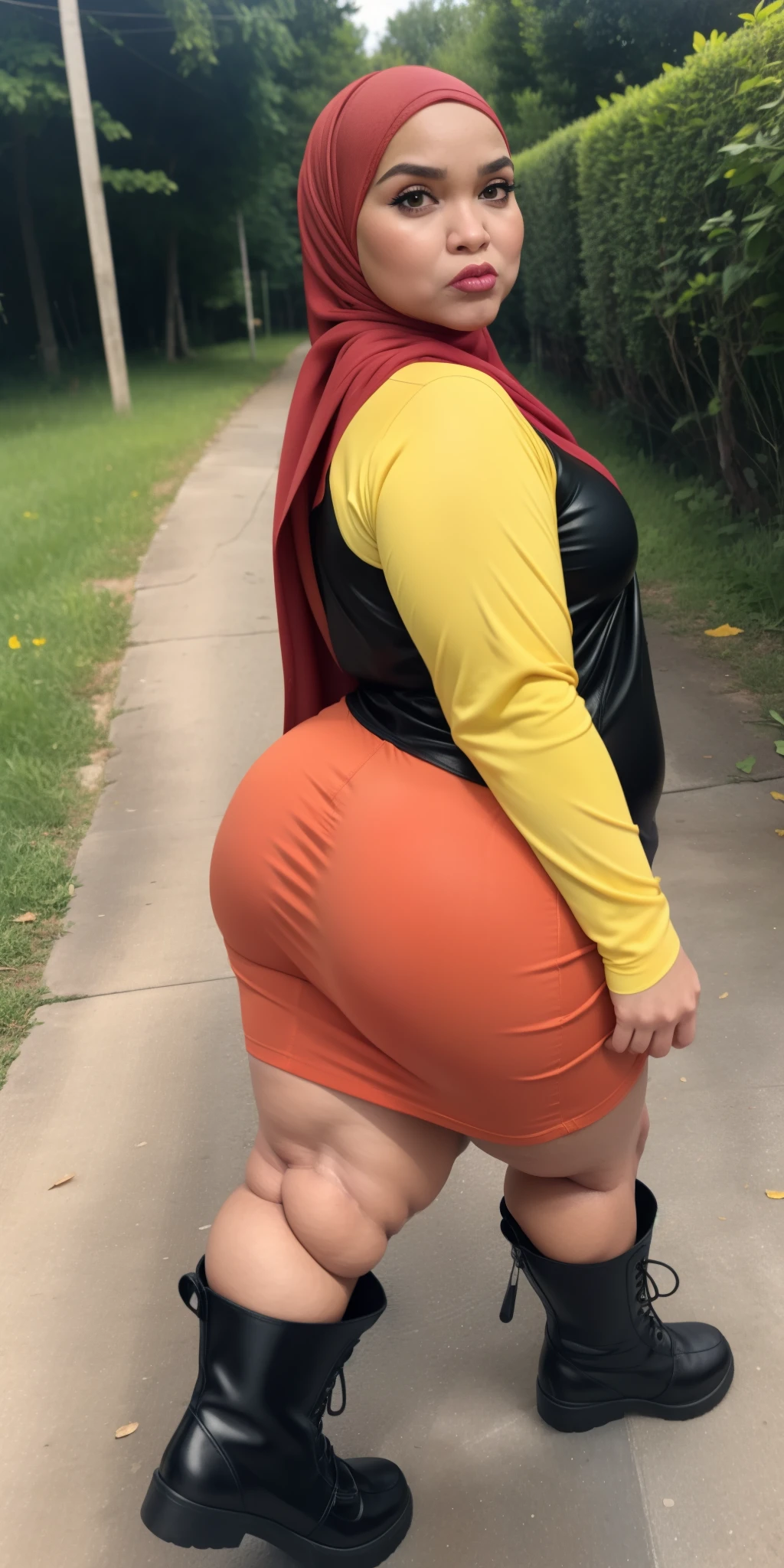 ((HIJAB MALAY GIRL)), ((BBW)), SHORTS, HUGE WIDE BUTT, WIDE BUTT, 63 YEAR OLD METURE women's, METURE women's, (YELLOW LIPS), (HIGH BOOTS), (TIGH SKIRT), walking in style on a Village river, (ANGRY FACE EXPRESSION), TRANSPARENT, STAYING, THICK FOG. FOGGING, (ANGRY FACE EXPRESSION), MINI SKIRT, GANGSTER, (BLEEDING), (FUCKING FINGER).