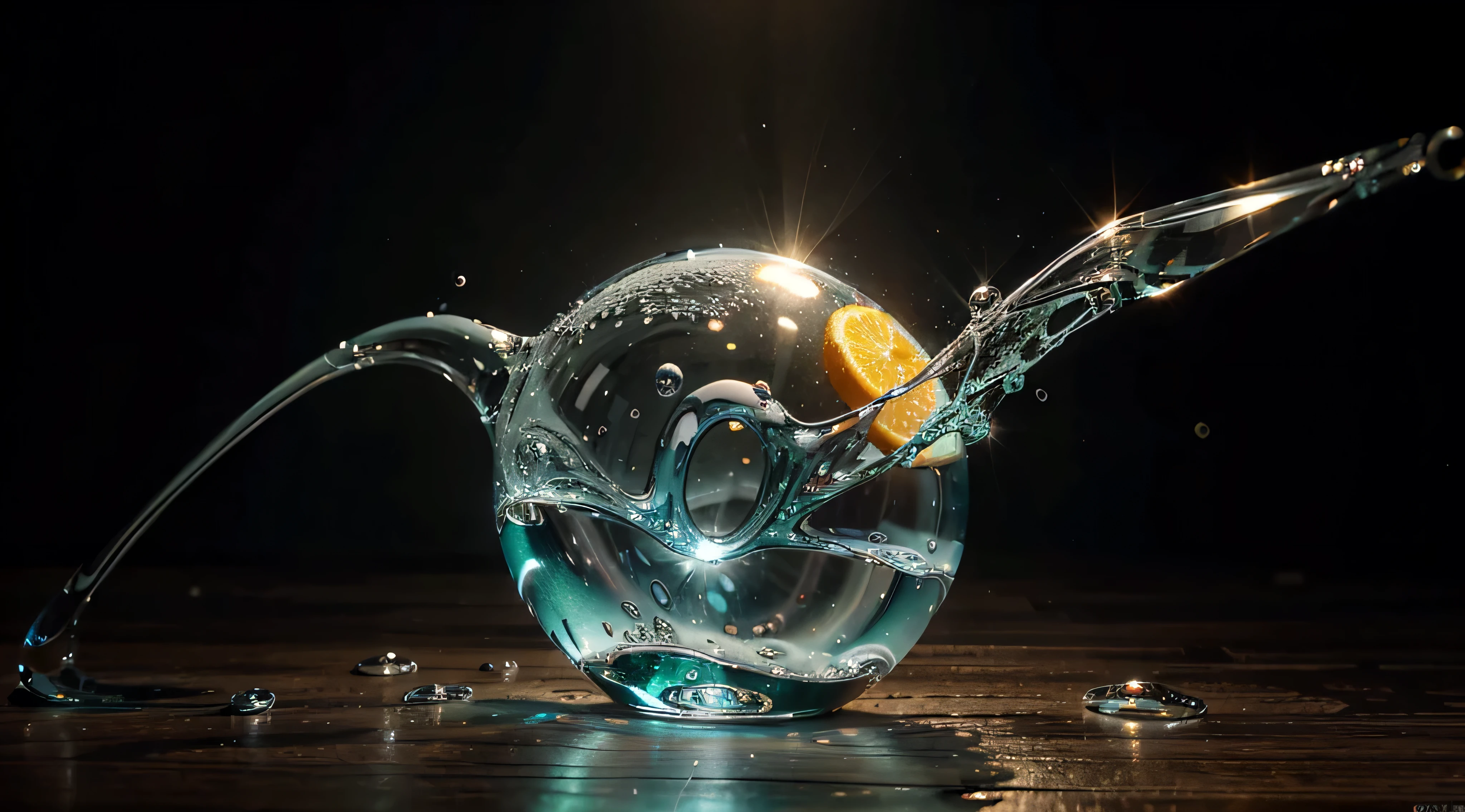 colored liquid orange white blue with bubbles, and a large inscription of numbers ((("2024"))) ,clear symmetrical numbers "2024",fluid flows in numbers,gradient transition,on a light green background,higly detailed ,8K