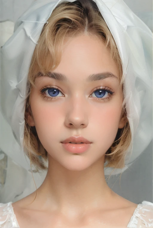 best quality, ultra high resolution, rofessional photography, a raw photo of one stunningly beautiful Polish girl in orgasm, 16 y.o., big beautiful brown eyes, blushing, kissable beautiful lips, textured skin, skin pores, perfect skin, flawless face, sun-kissed, photorealistic, luminous, gleaming, glistening, wet, Degas style, Boucher style, doll style, Rory Gilmore, Maria Whitaker, Samantha Fox, smile,