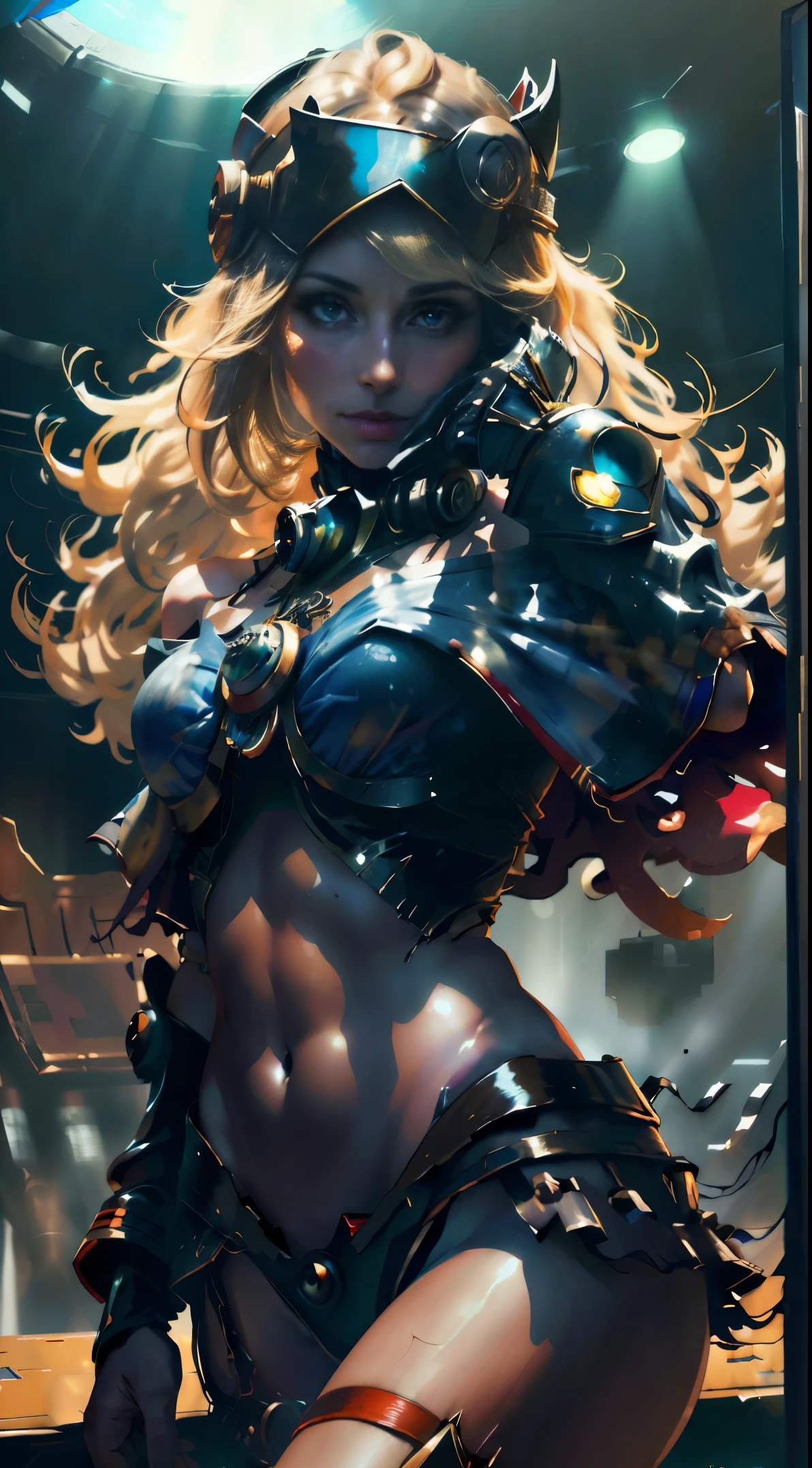 8K UHD,Foto RAW,Una mujer con armadura plateada.,chica guapa,Pelo largo rubio,rubia con ojos azules,La cara es delicada,piel delicada,pechos llenos,Labios cristalinos,piernas delgadas,(Humano real:1.3),(A high resolution:1.4),(Un detallado:1.5),(fotorrealista:1.7),Foto RAW,Fotograma de retrato,Humano real,Foto RAW,超A high resolution,Foto realism,Mejor calidad,(HighDetailskin,Piel detallada),Poro visible,piel brillante,tmasterpiece,,finedetail,coloration,Extremadamente delicadamente hermoso,Fondo de pantalla 8K extremadamente detallado,8K de alta calidad,DSLR,Chica con hermosos detalles,(Mirando a Viewert),professional photography lighting,Vista lejana,Foto de cuerpo entero,in a panoramic view