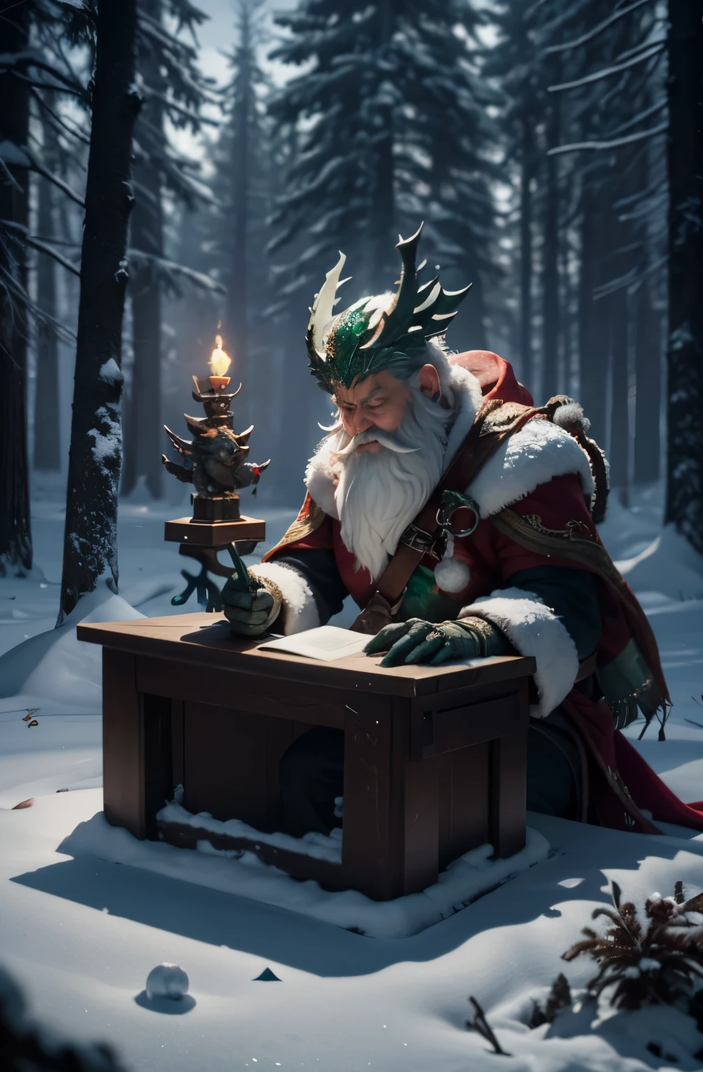More Realistic. detailed face and presents.