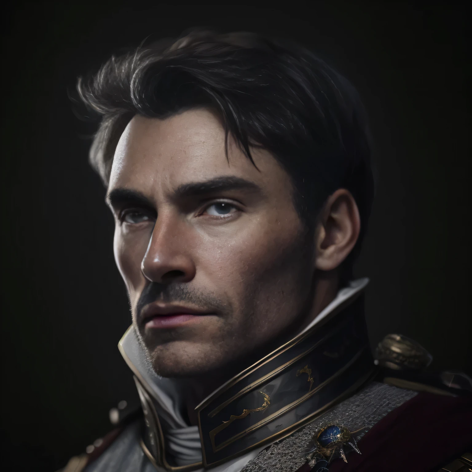 Captain of the Royal Guard, portraite of a