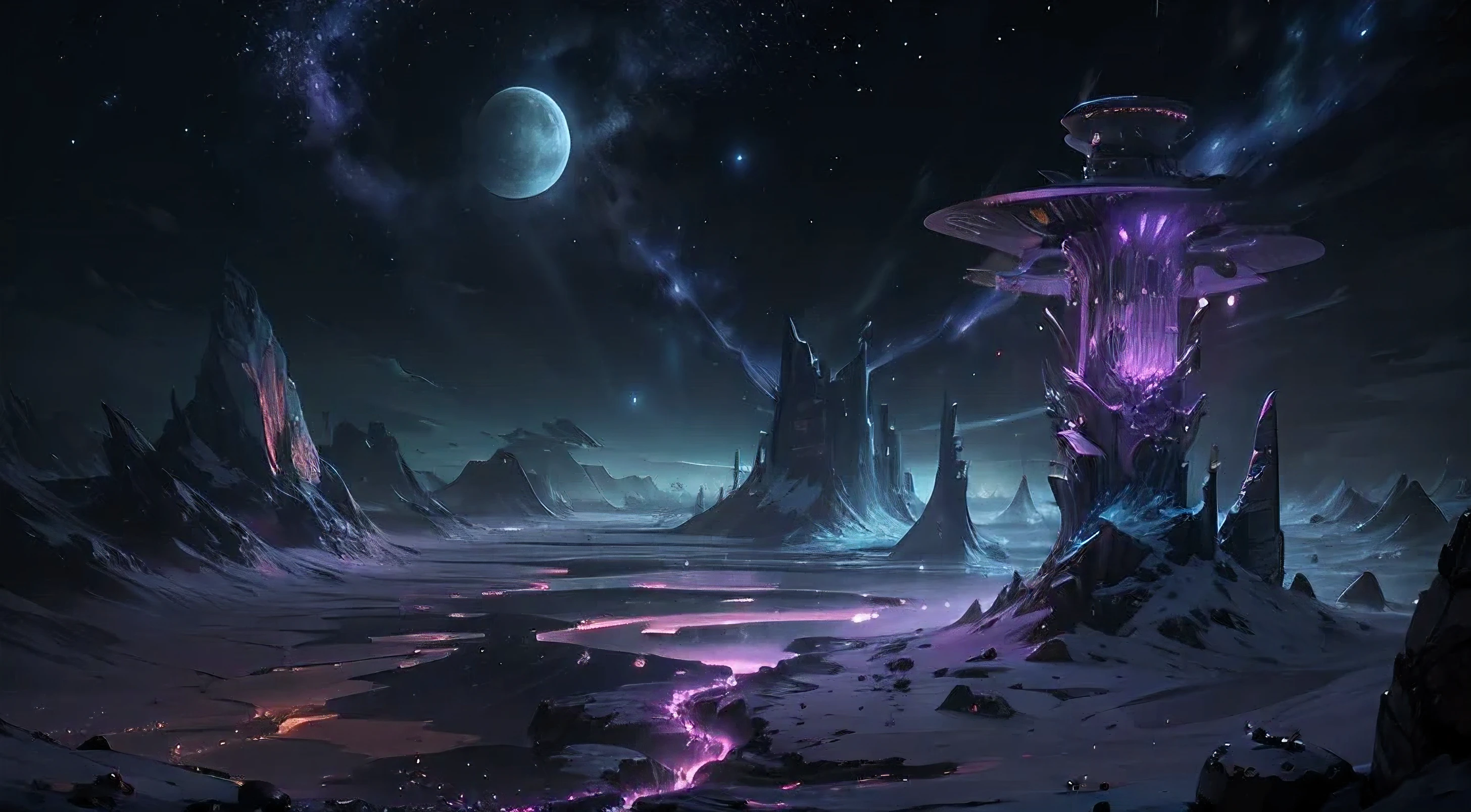 expansive landscape photograph , (a view from below that shows sky above and open field below), a girl standing on flower field looking up, (full moon:1.2), ( shooting stars:0.9), (nebula:1.3), distant mountain, tree BREAK
production art, (warm light source:1.2), (Firefly:1.2), lamp, lot of purple and orange, intricate details, volumetric lighting BREAK
(masterpiece:1.2), (best quality), 4k, ultra-detailed, (dynamic composition:1.4), highly detailed, colorful details,( iridescent colors:1.2), (glowing lighting, atmospheric lighting), dreamy, magical, (solo:1.2)