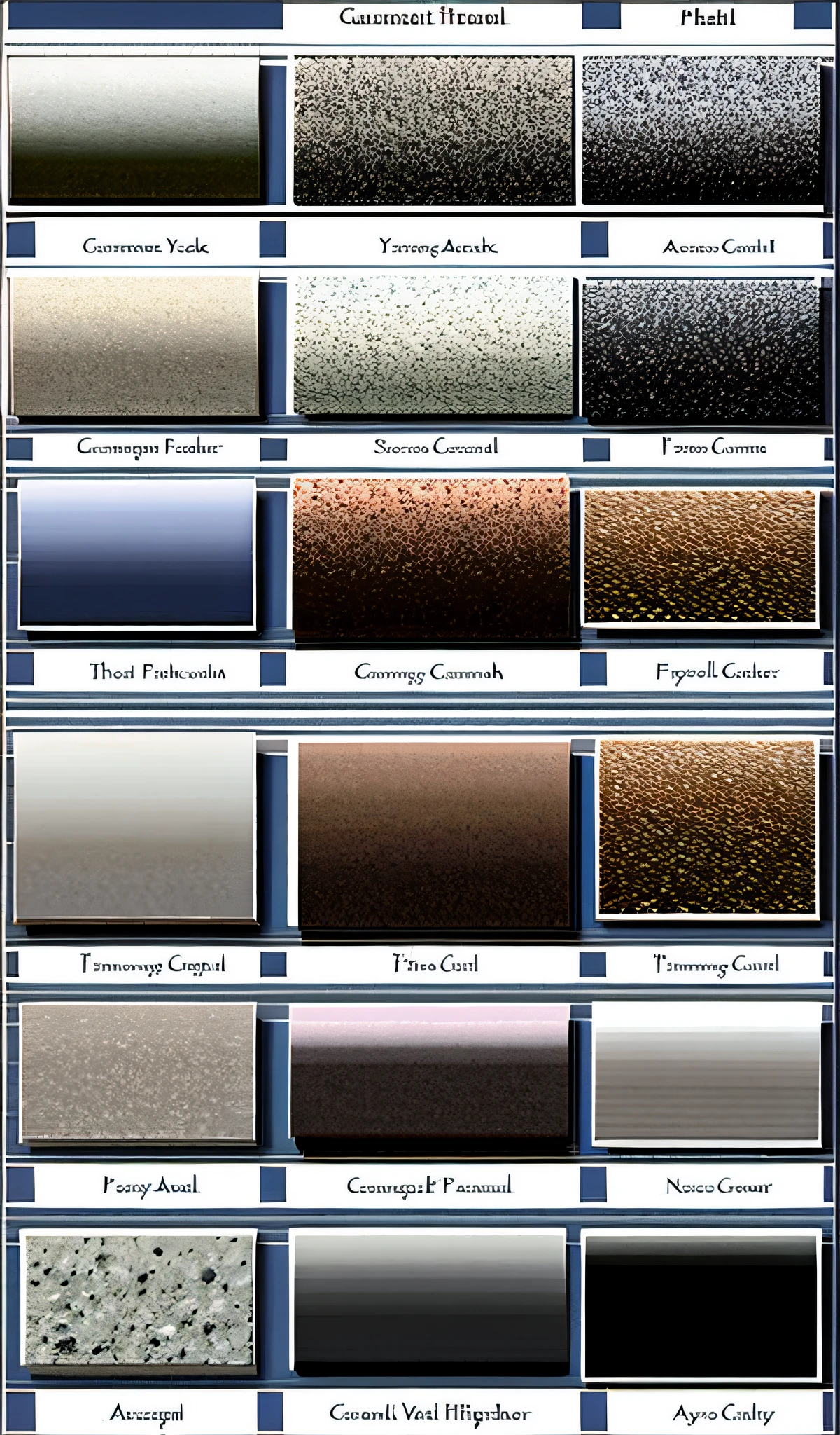 granite flooring template in various positions