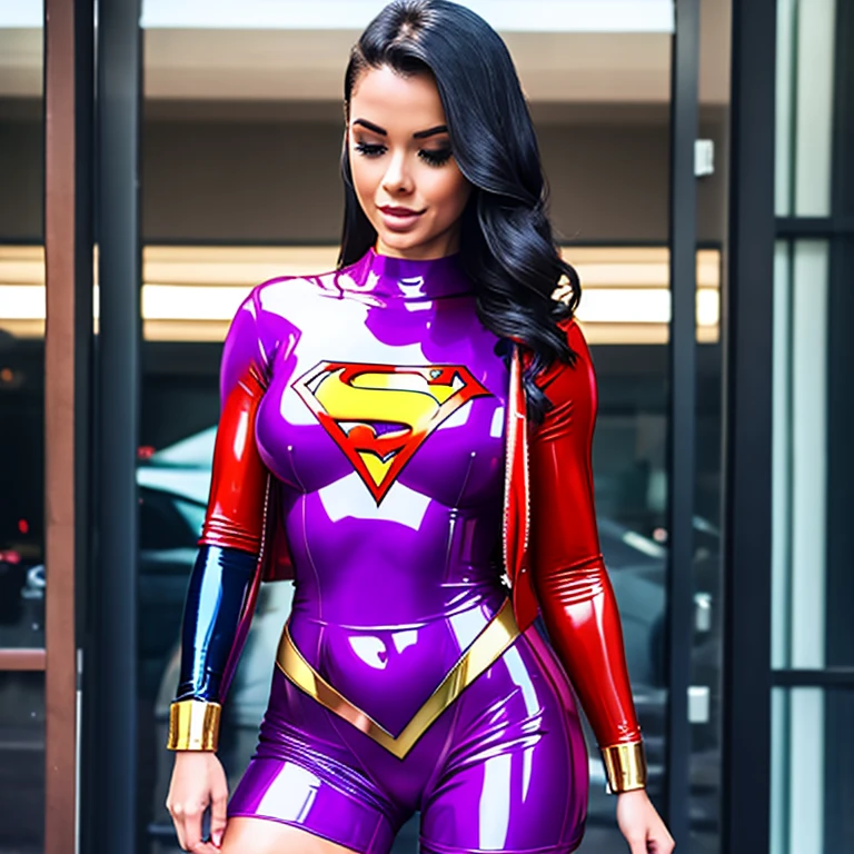 Woman,super hero,,latex romper